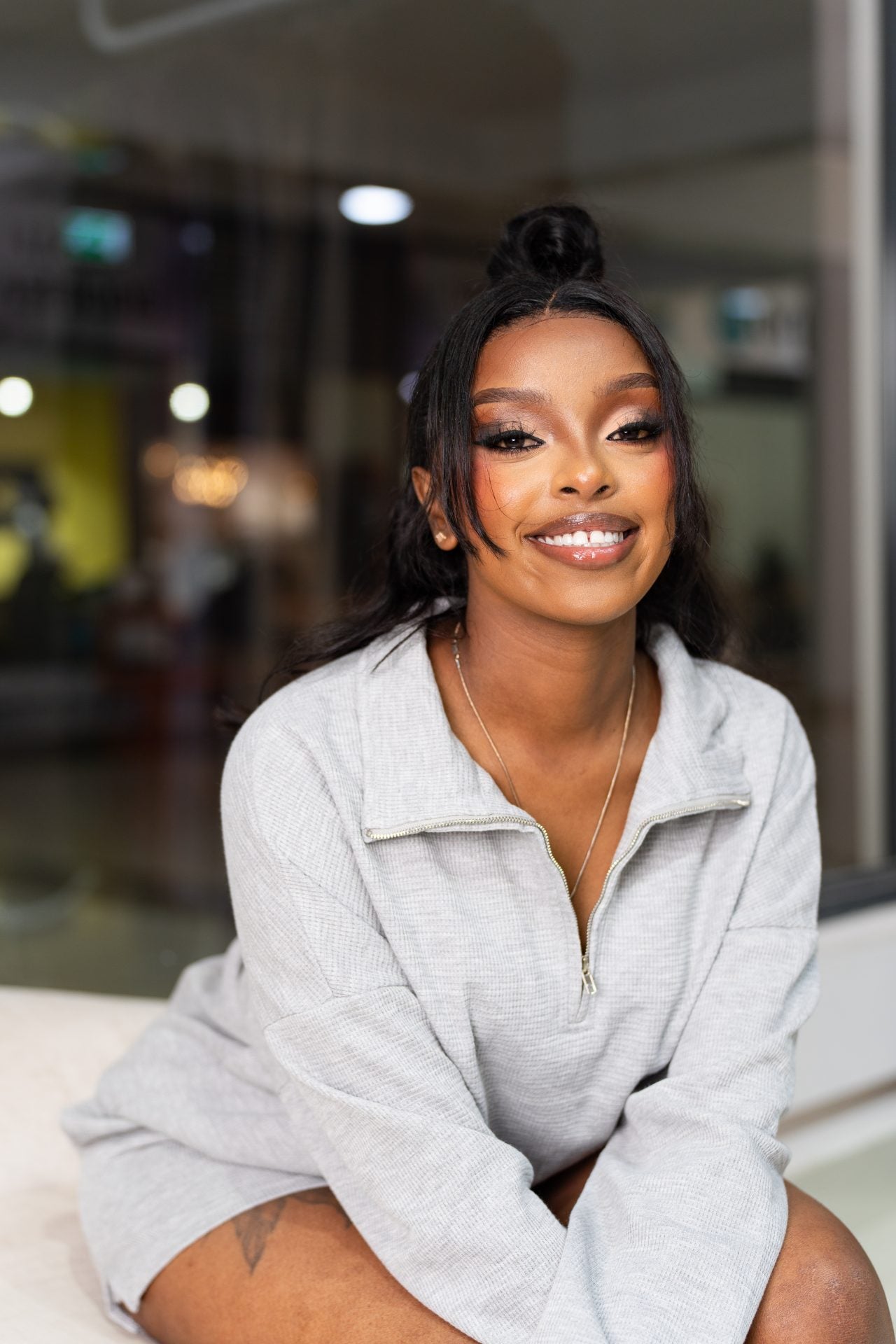 Hela zipped shorts set