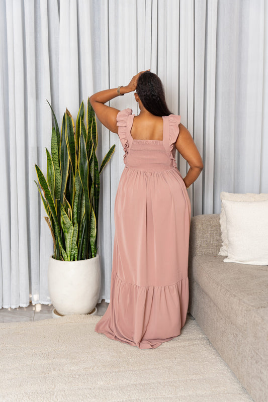 Talia maxi dress - Blush pink