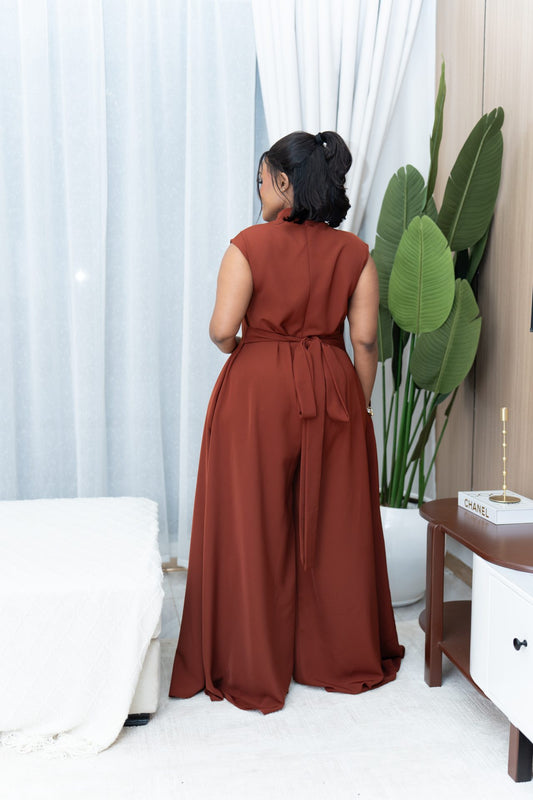 Mira jumpsuit - Rust Brown