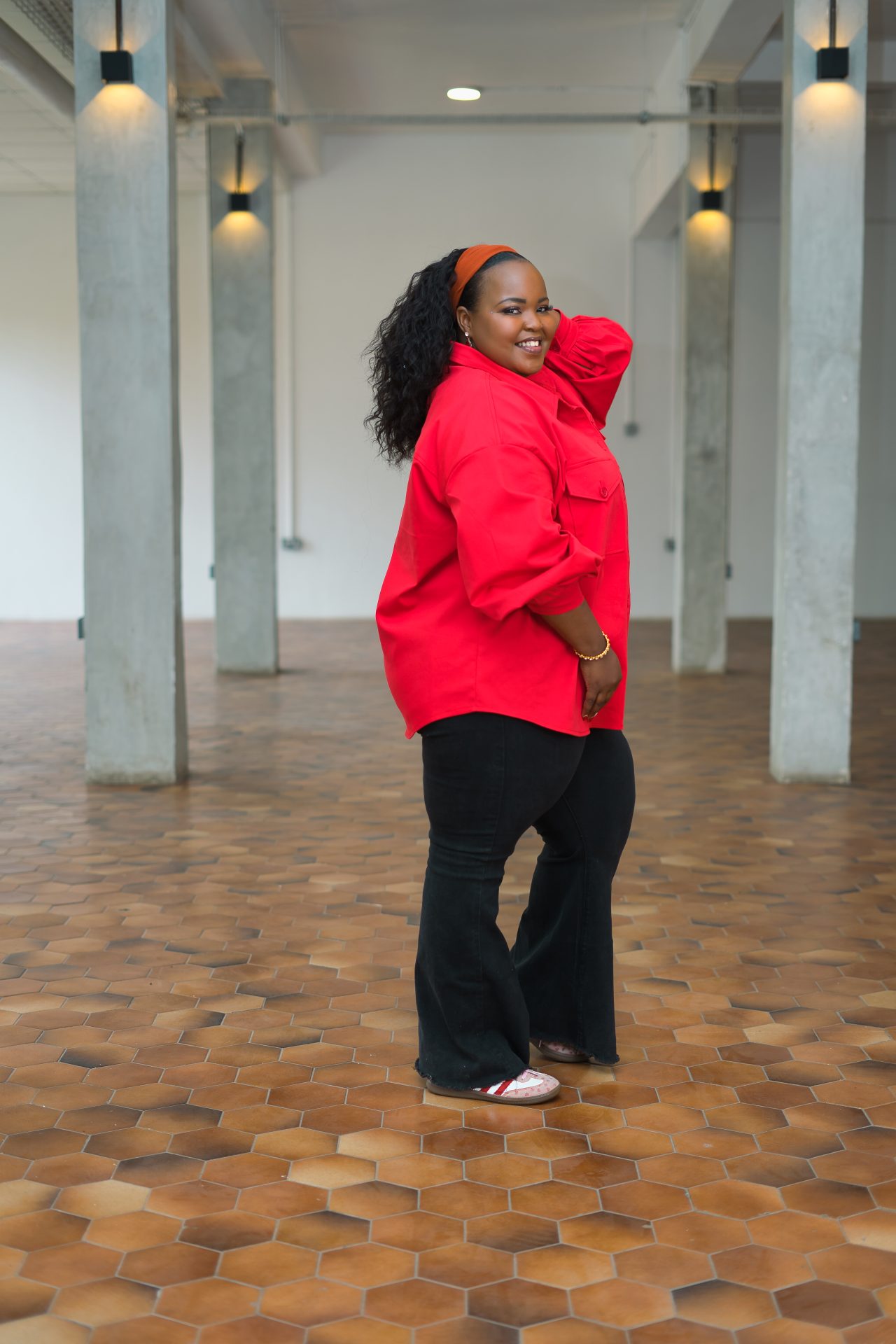 Regular Shacket - Red