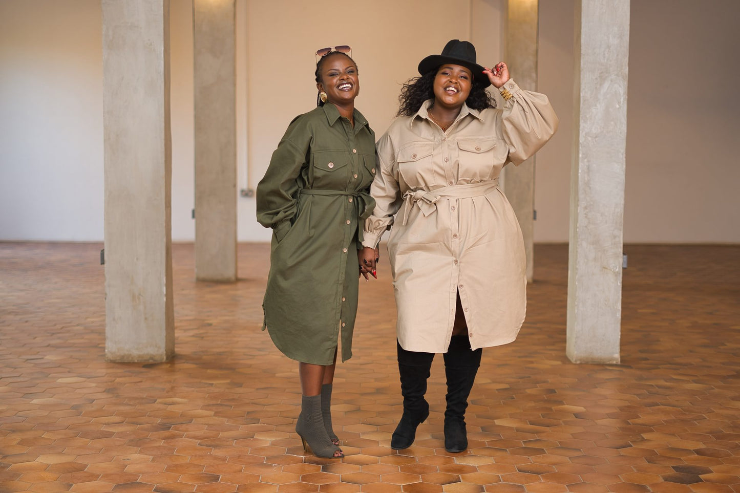 Midi Shacket - Army green