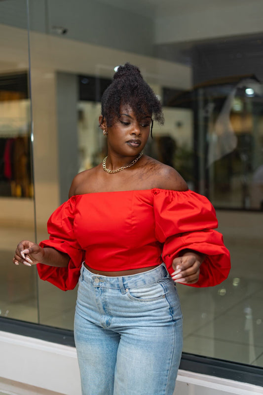 Zahara Chic Top - Red