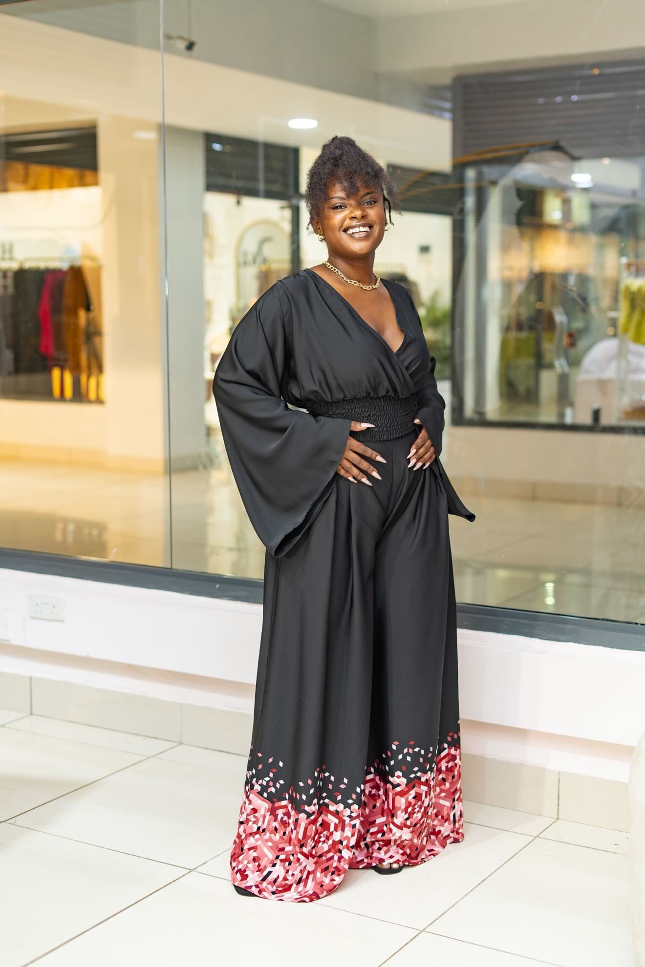 Midnight Flow Wide-Leg Pants