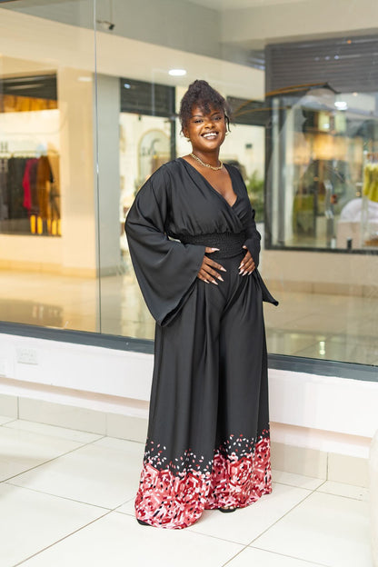 Midnight Flow Wide-Leg Pants