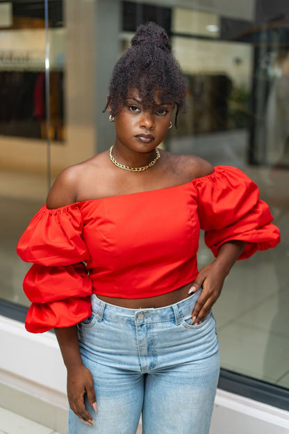 Zahara Chic Top - Red