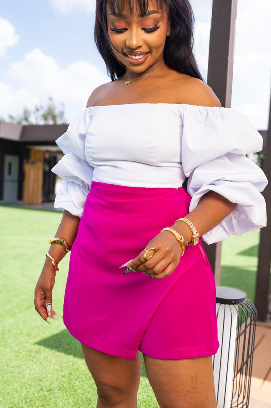 Nonis Soft Classic Skort - Fuchsia