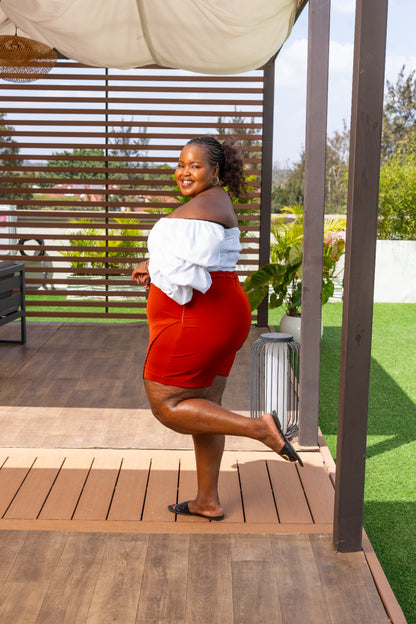 Nonis Soft Classic Skort - Rust brown