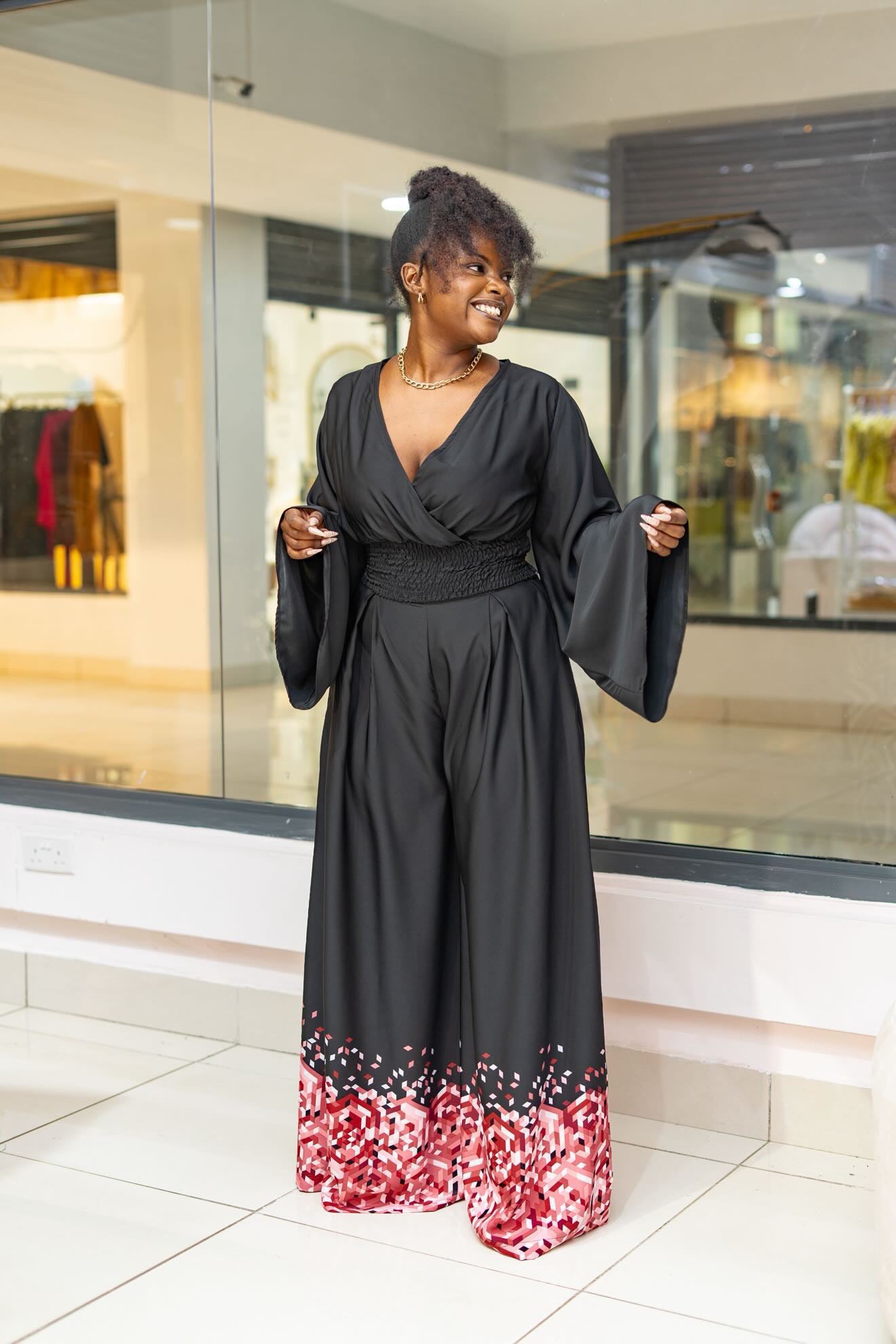 Midnight Flow Wide-Leg Pants