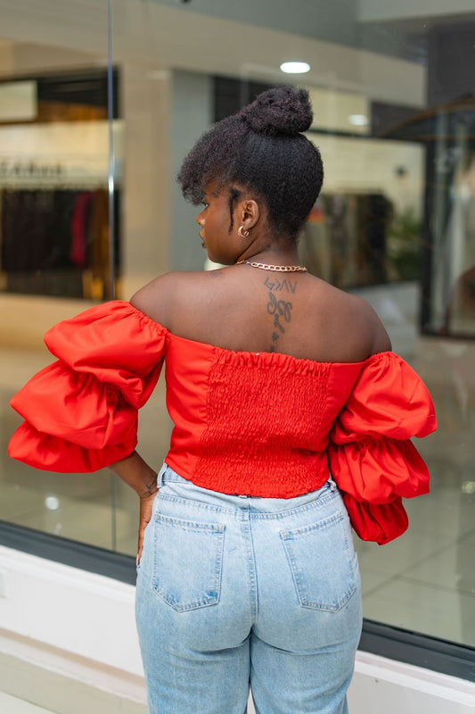 Zahara Chic Top - Red