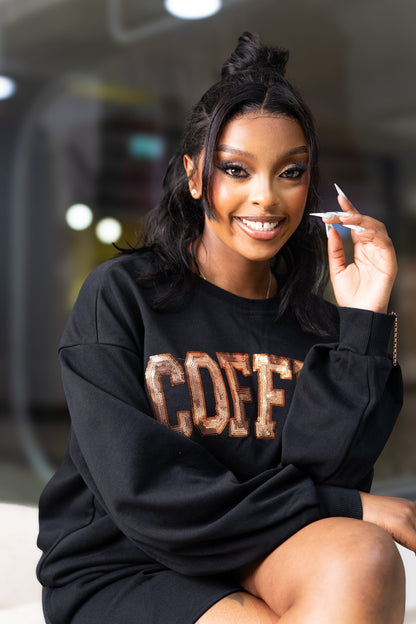 Morning Coffee loungewear set - Black