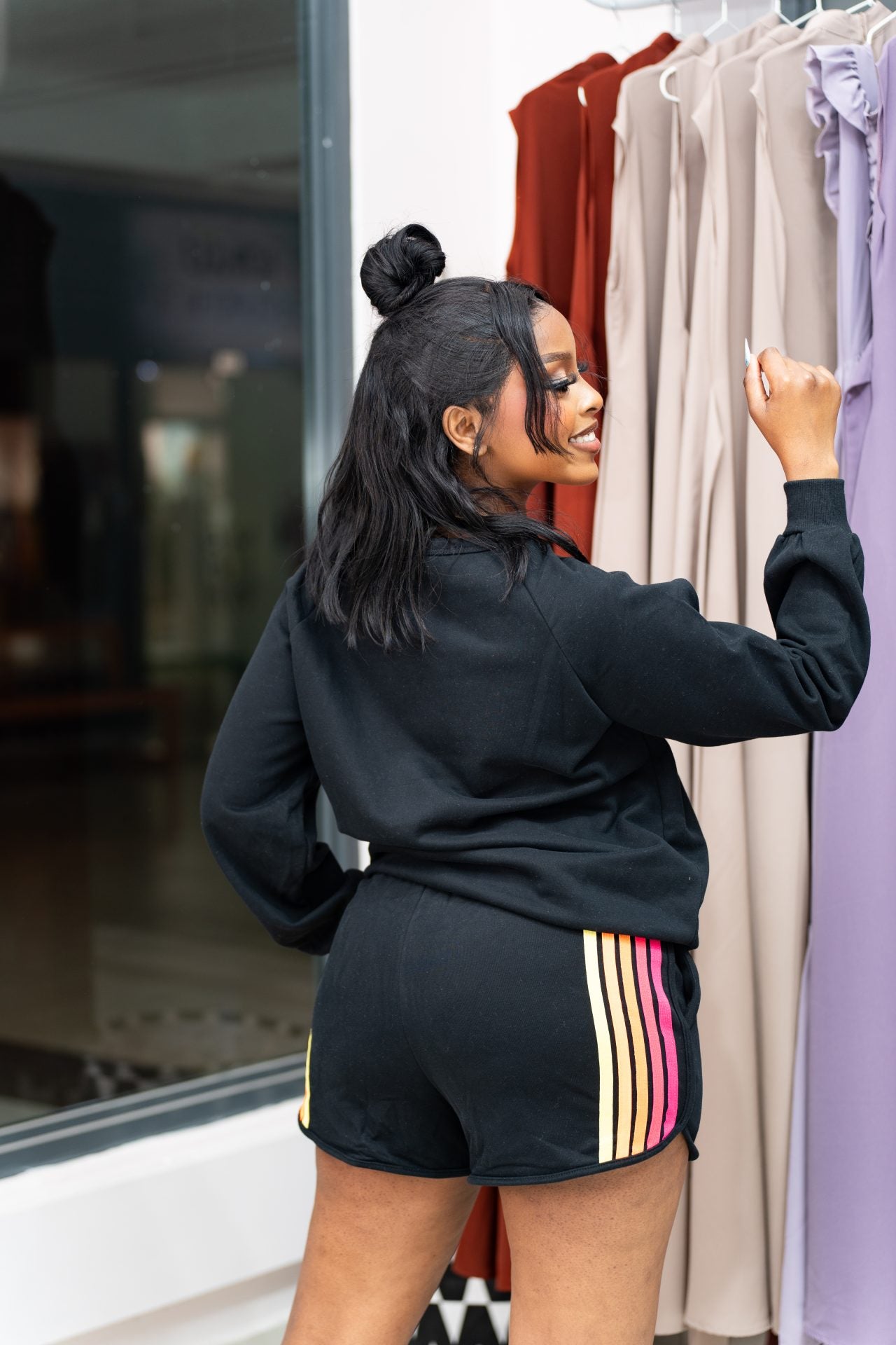 Neon Edge loungewear set - Black