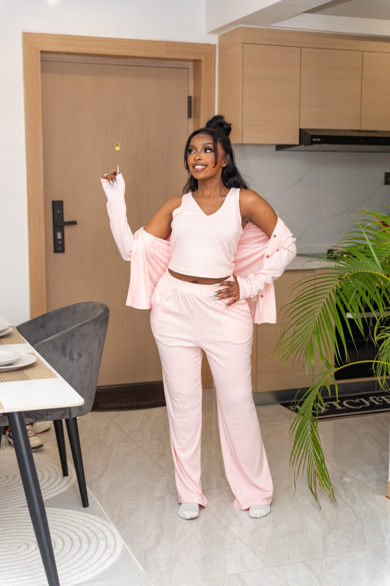 Blush mode three piece set