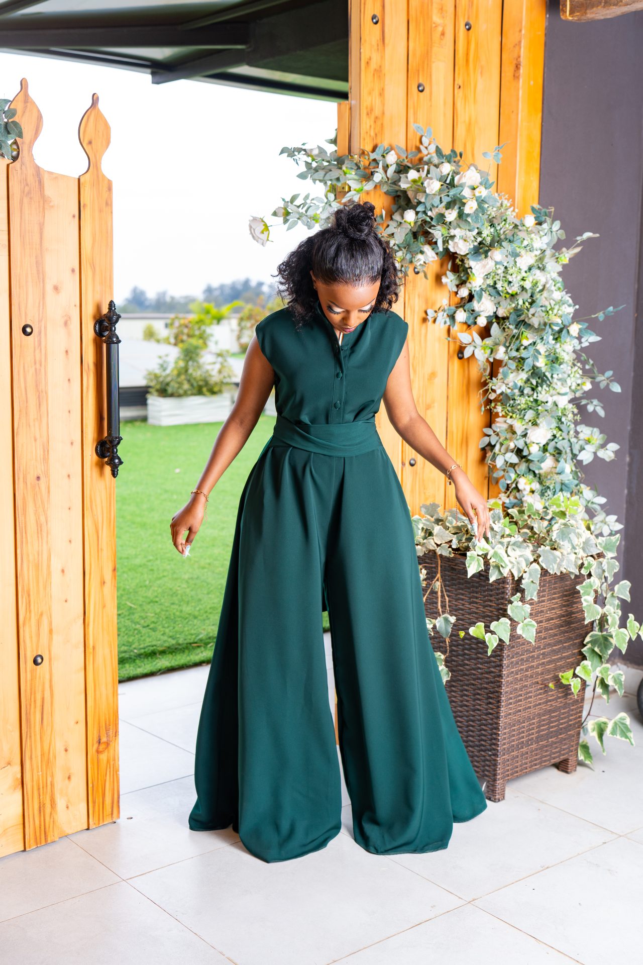 Mira jumpsuit - Emerald Green