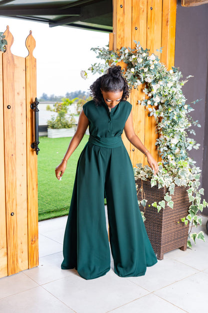 Mira jumpsuit - Emerald Green