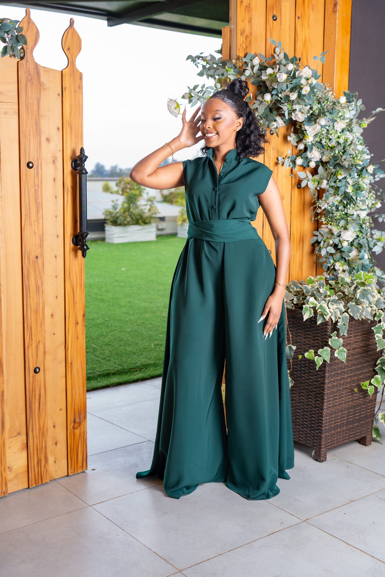 Mira jumpsuit - Emerald Green