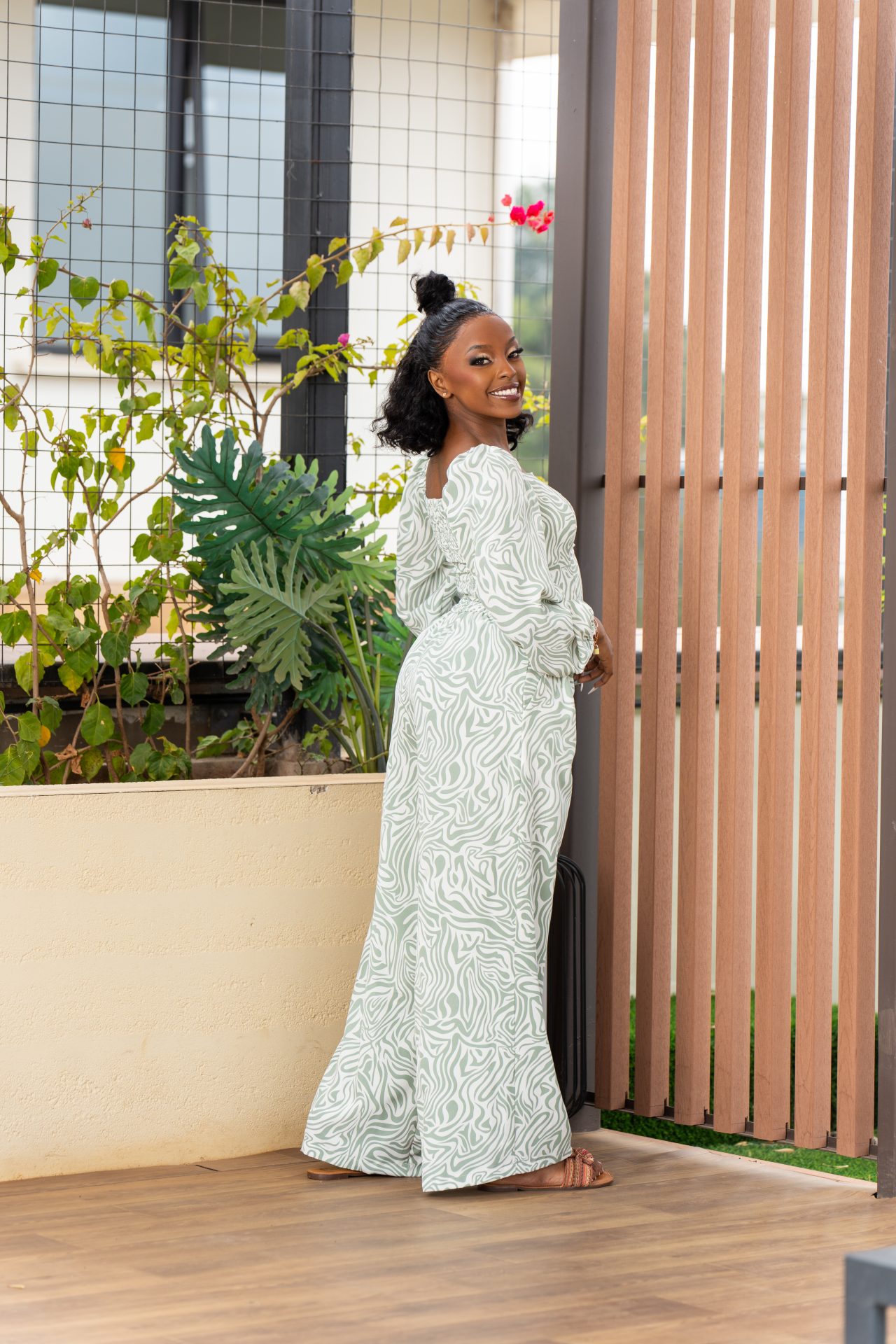 Kegehi Crop top - Mint Print