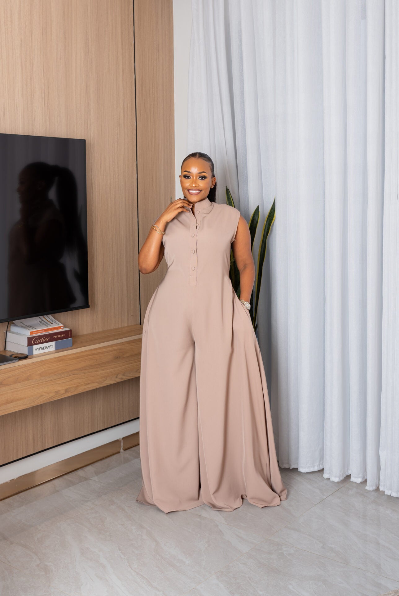 Mira jumpsuit - Taupe grey