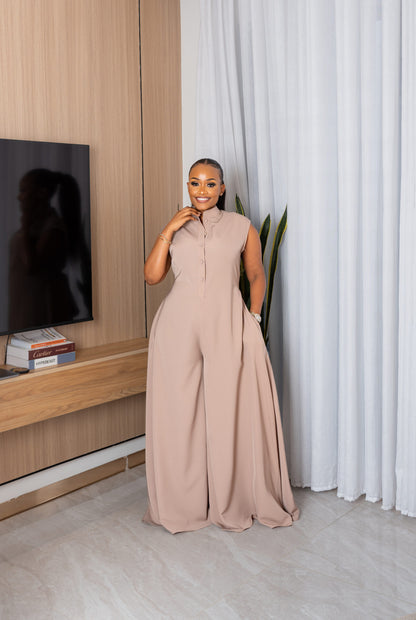 Mira jumpsuit - Taupe grey