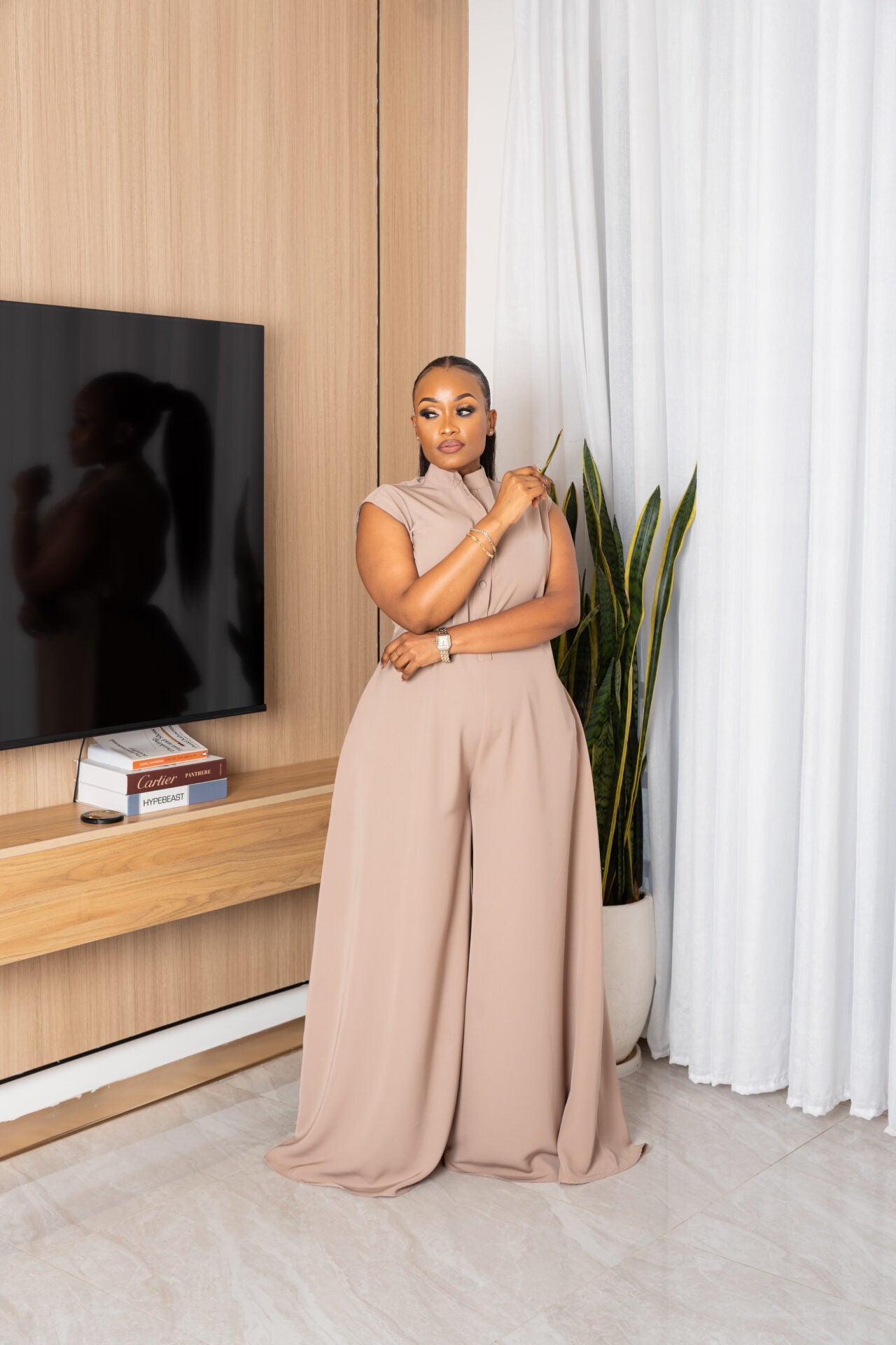 Mira jumpsuit - Taupe grey