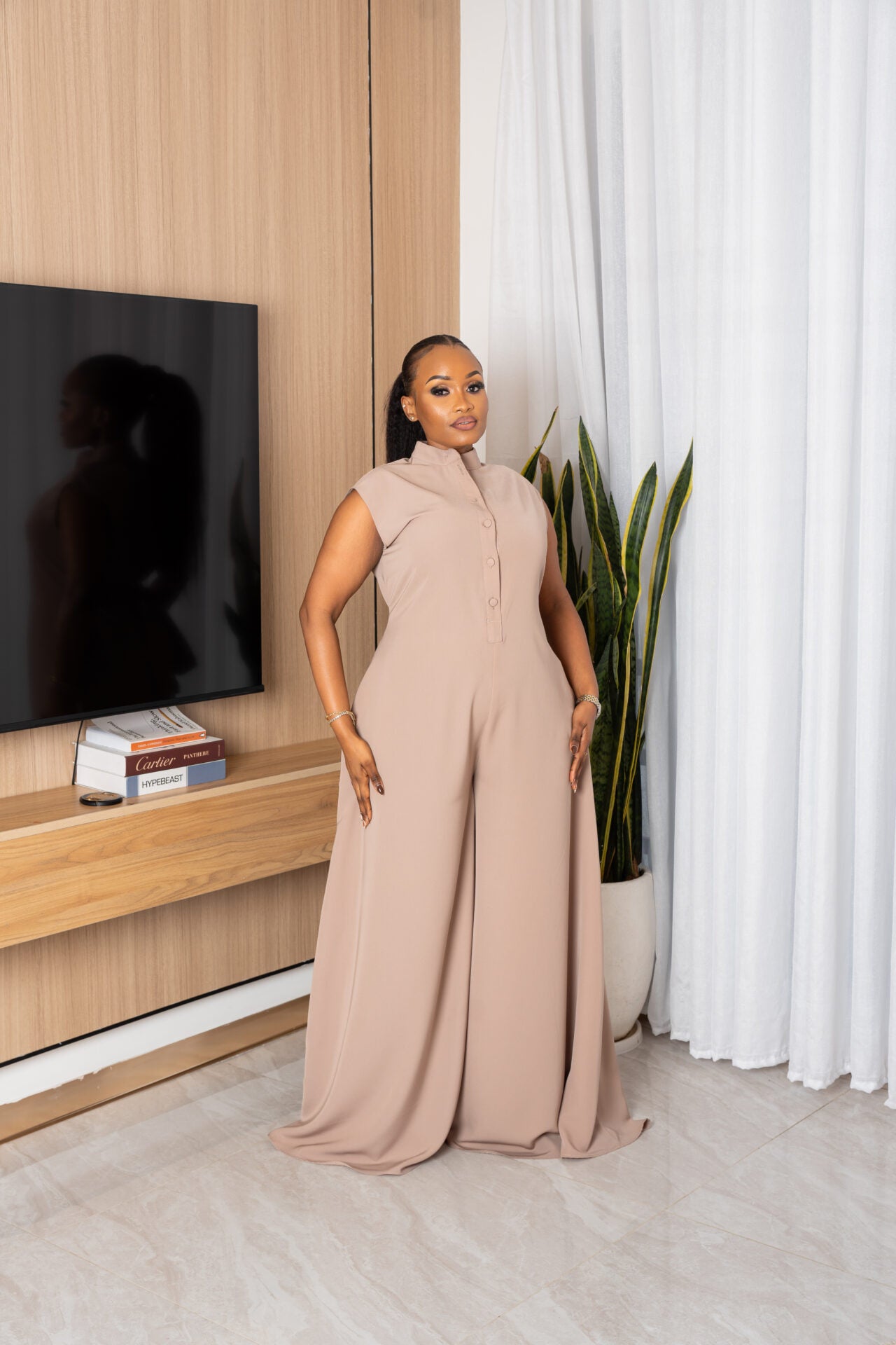 Mira jumpsuit - Taupe grey