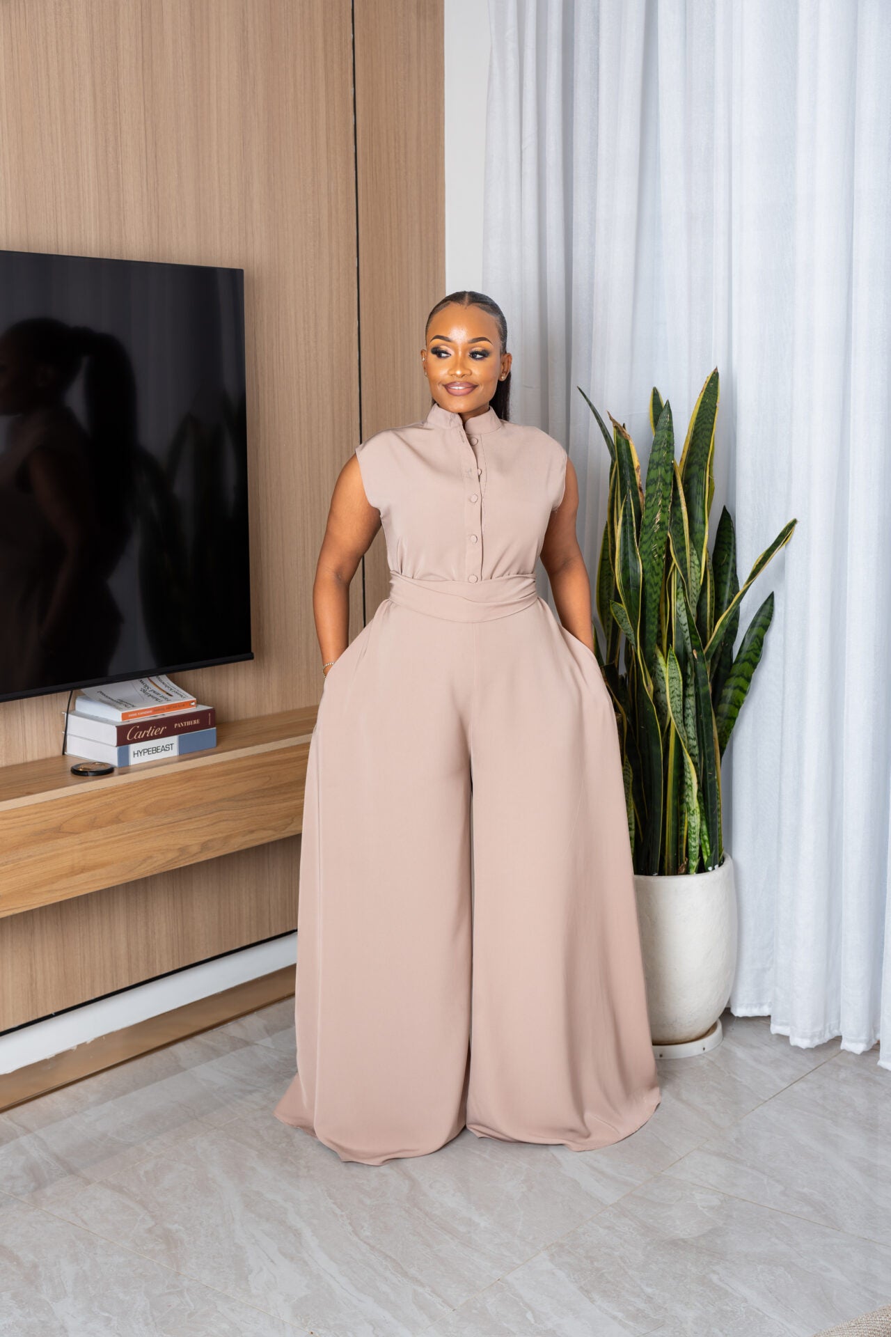 Mira jumpsuit - Taupe grey