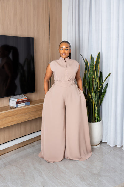 Mira jumpsuit - Taupe grey