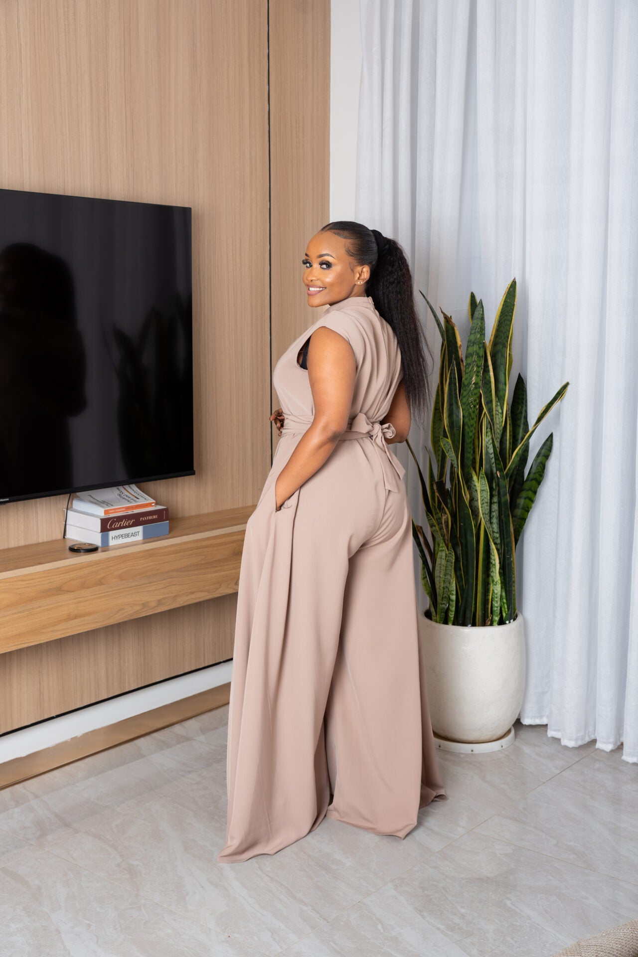 Mira jumpsuit - Taupe grey