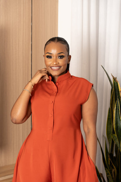 Mira jumpsuit - Burnt Orange