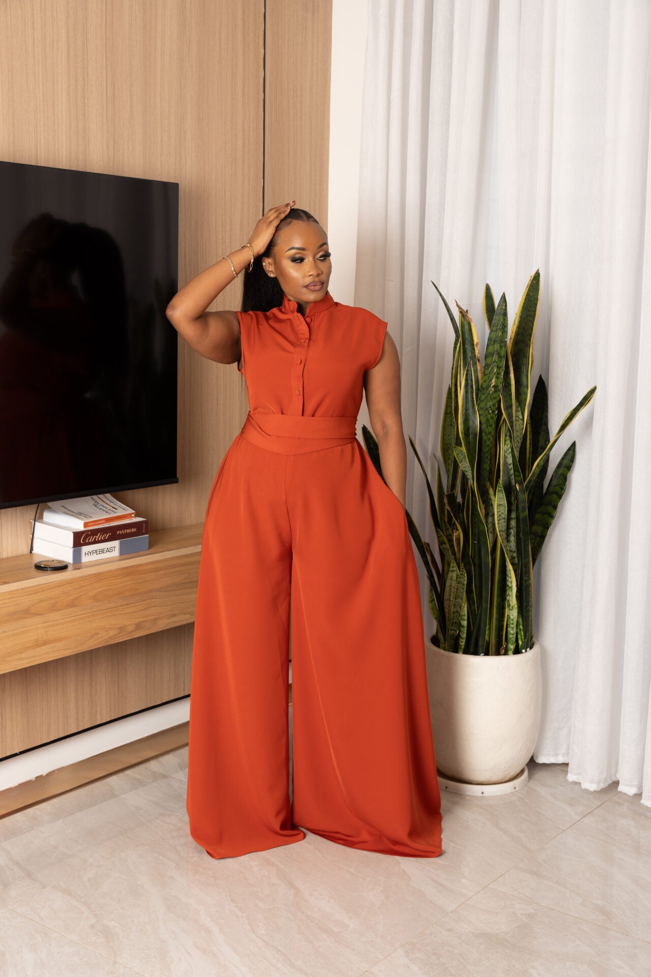 Mira jumpsuit - Burnt Orange