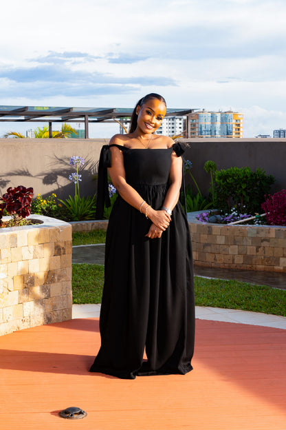 Jasmine Wide-leg Jumpsuit - Black