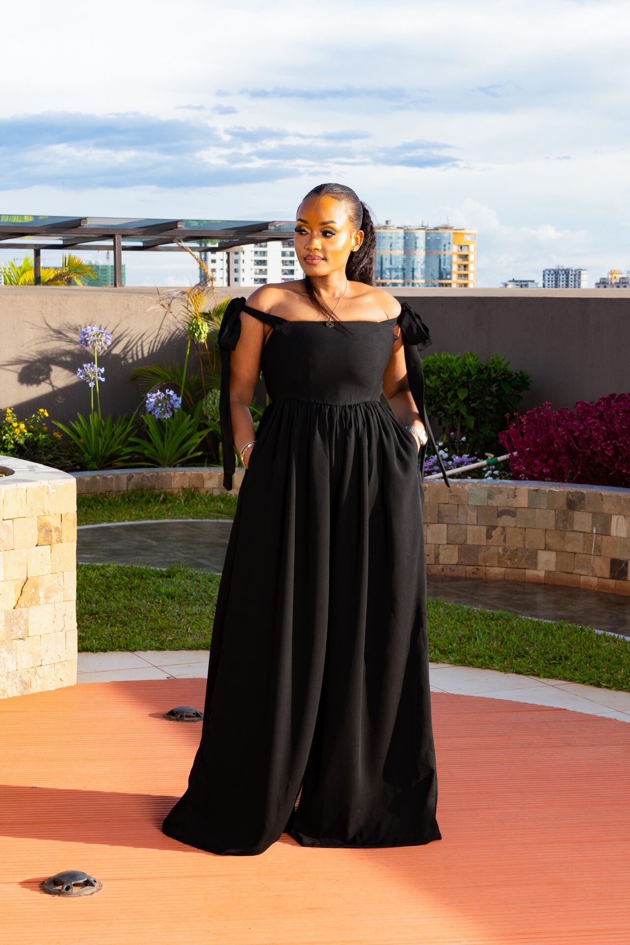 Jasmine Wide-leg Jumpsuit - Black