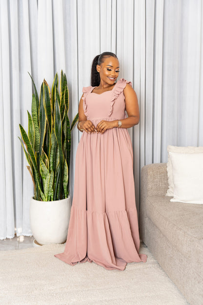 Talia maxi dress - Blush pink