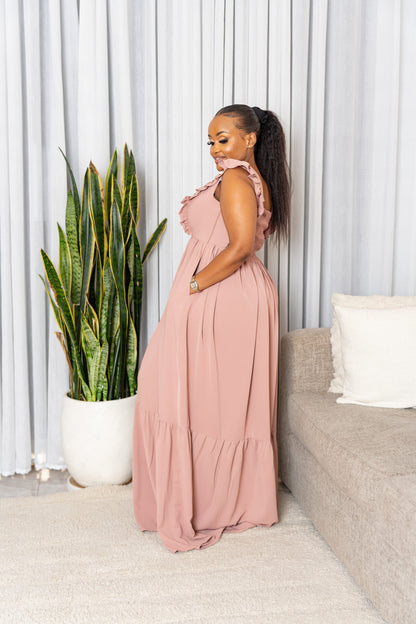 Talia maxi dress - Blush pink