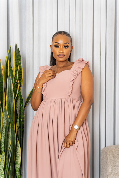 Talia maxi dress - Blush pink