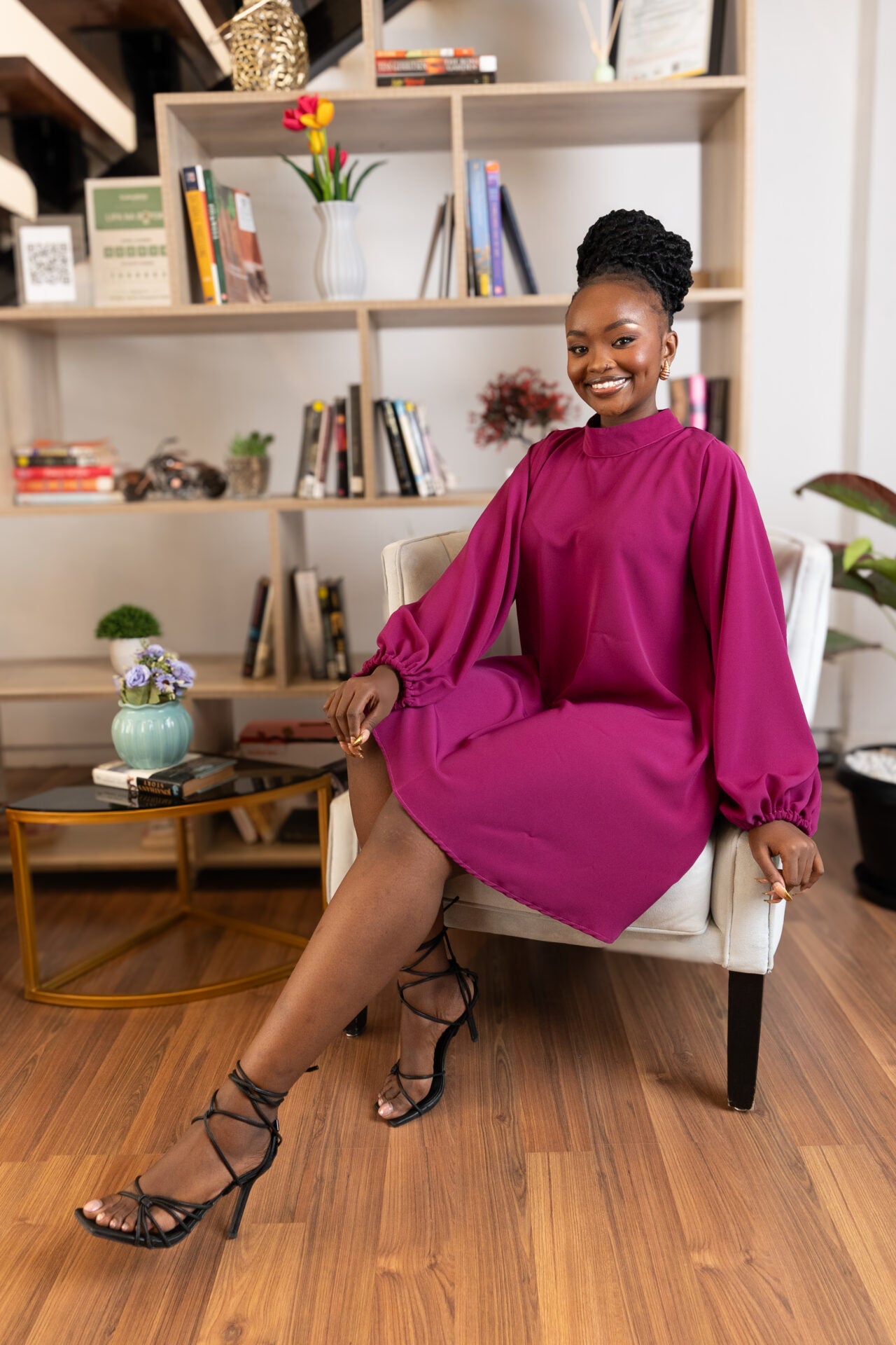 Atara Shift Dress - Purple