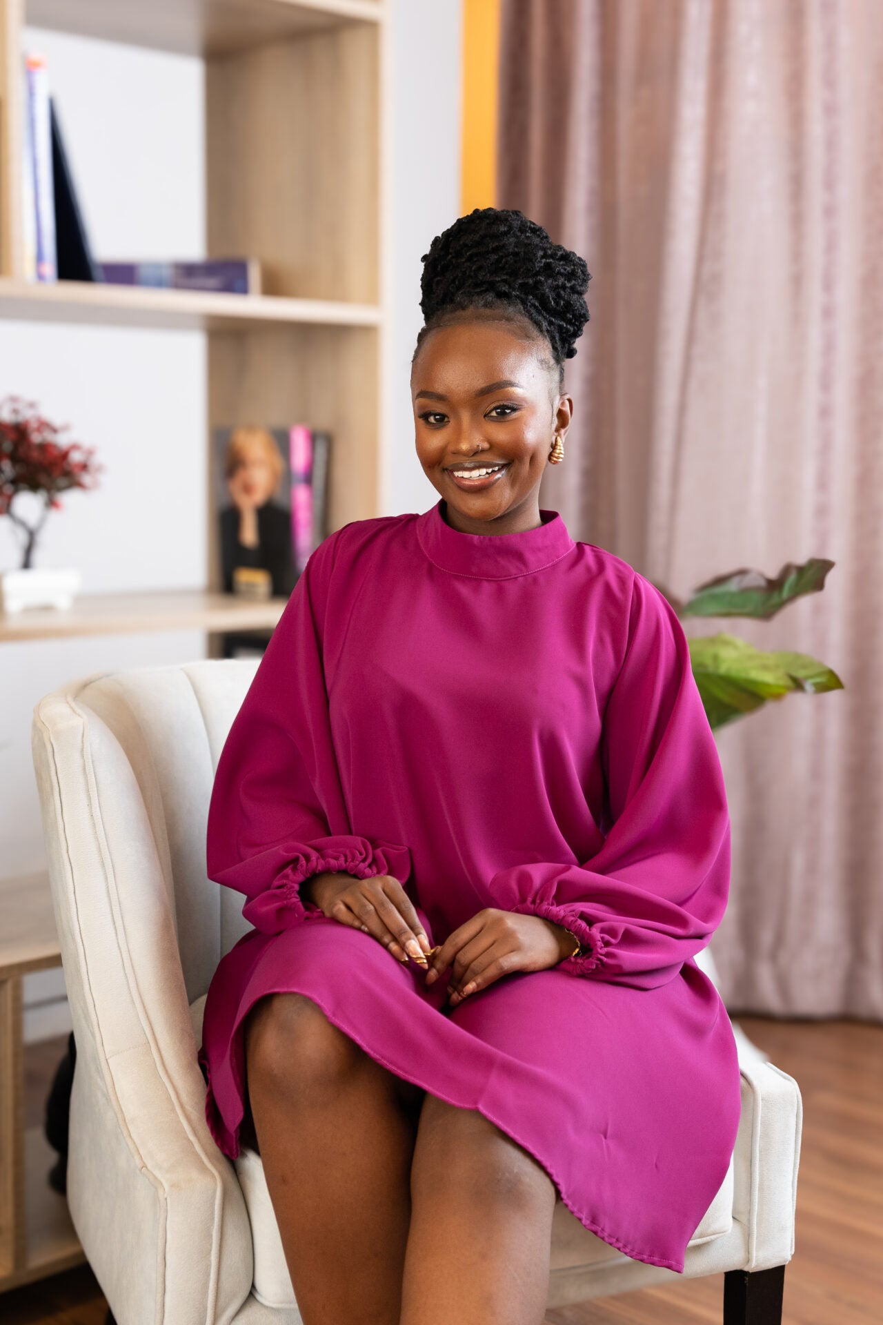 Atara Shift Dress - Purple