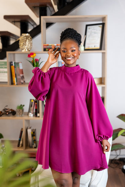 Atara Shift Dress - Purple