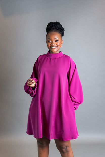 Atara Shift Dress - Purple