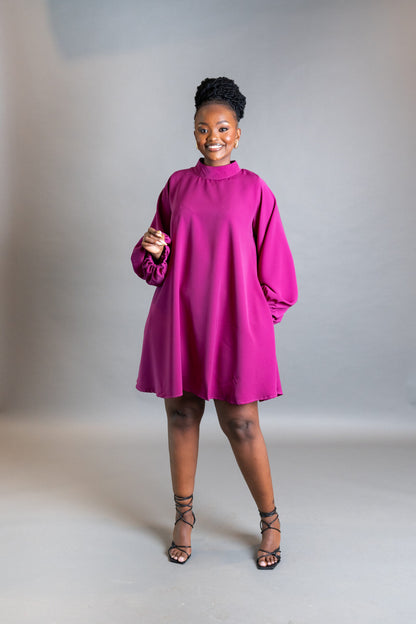 Atara Shift Dress - Purple