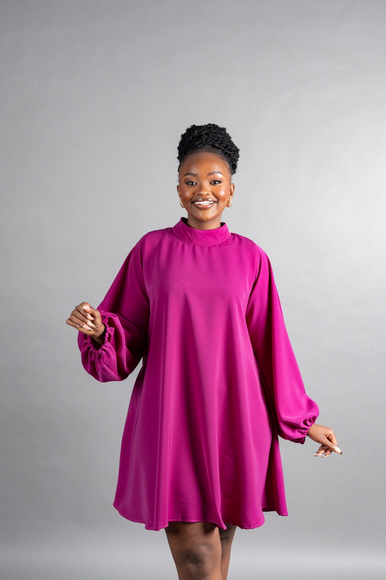 Atara Shift Dress - Purple