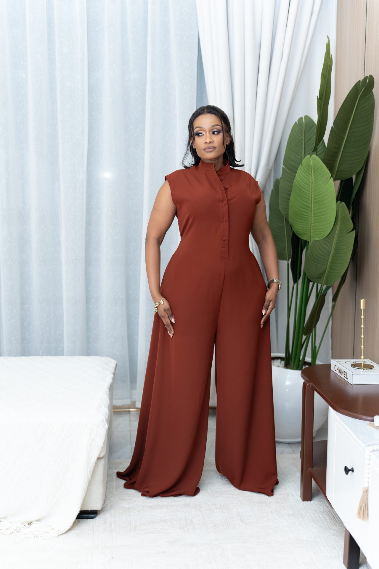 Mira jumpsuit - Rust Brown