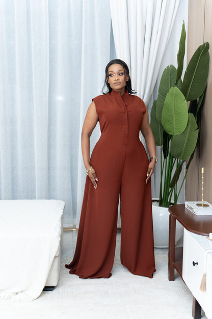Mira jumpsuit - Rust Brown