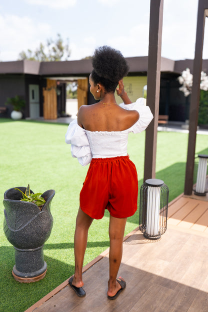 Nonis Soft Classic Skort - Rust brown