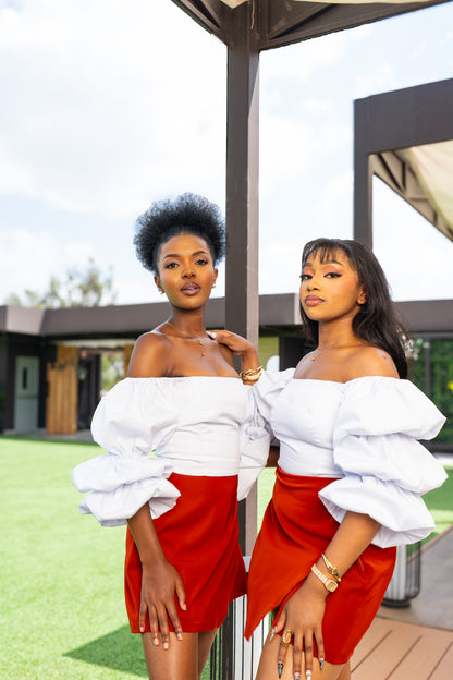 Nonis Soft Classic Skort - Rust brown