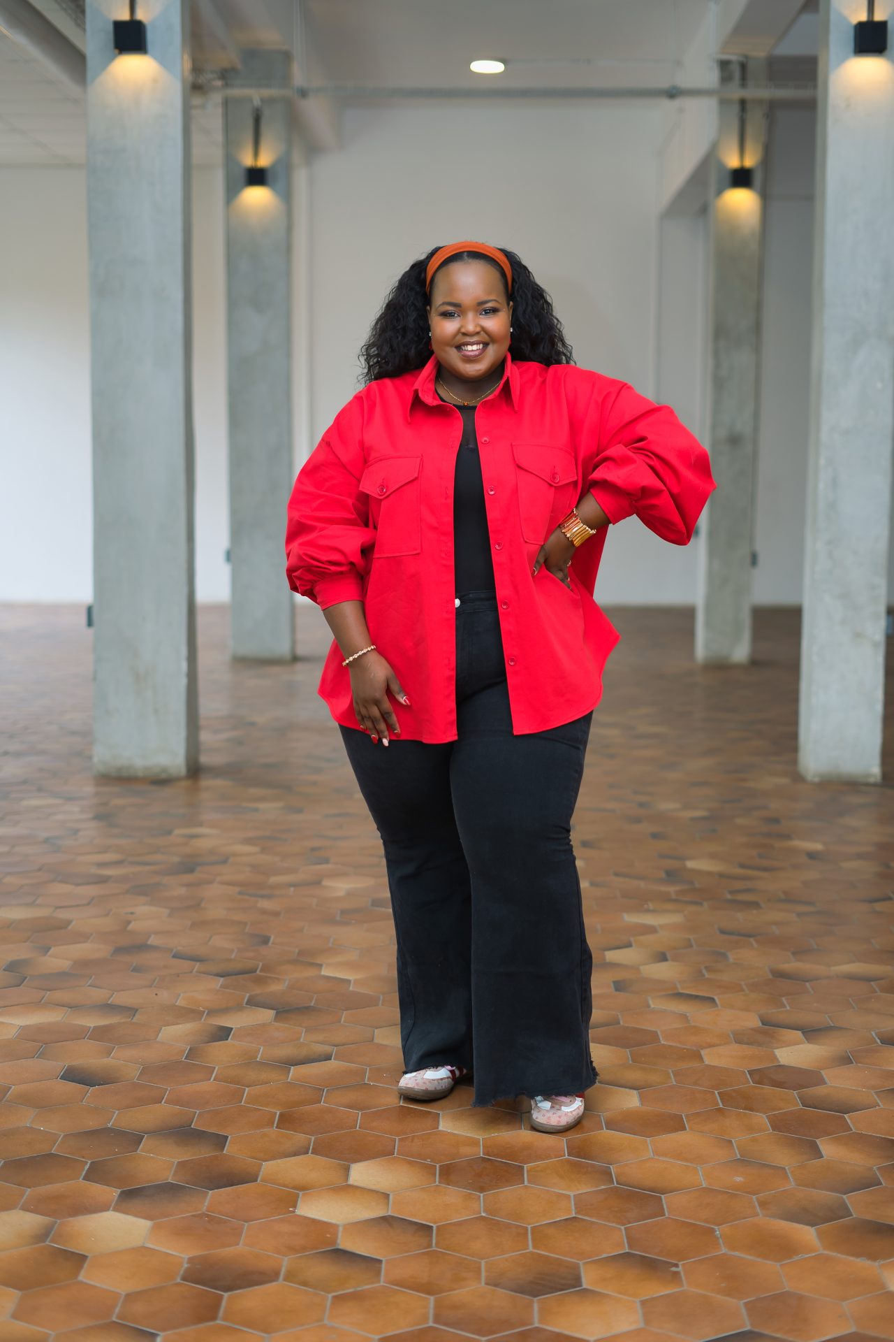 Regular Shacket - Red