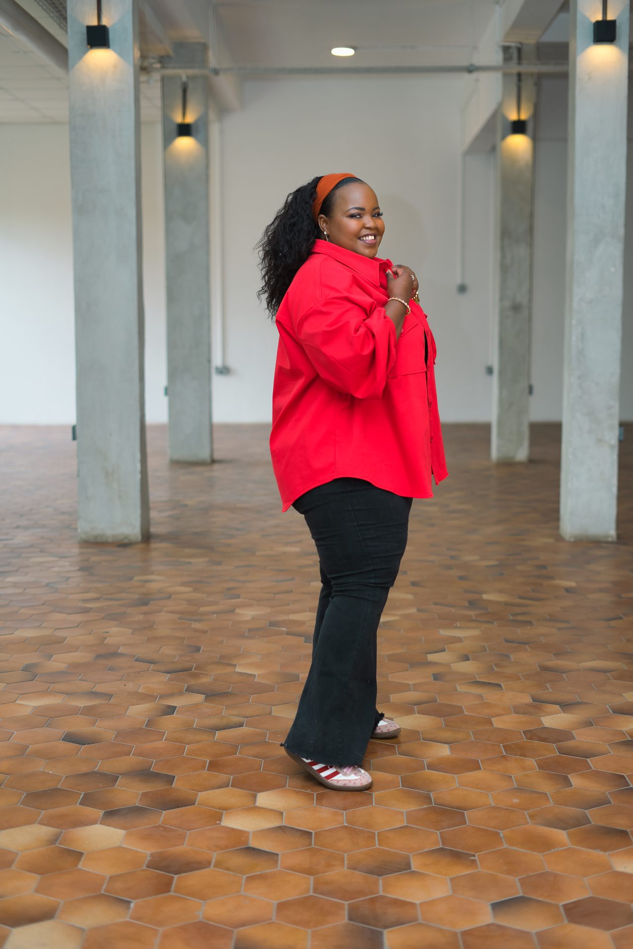 Regular Shacket - Red