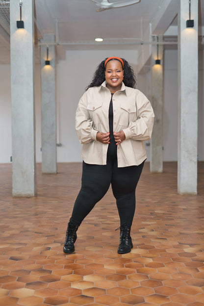 Regular Shacket - Beige