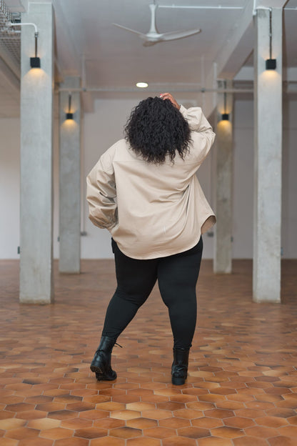 Regular Shacket - Beige