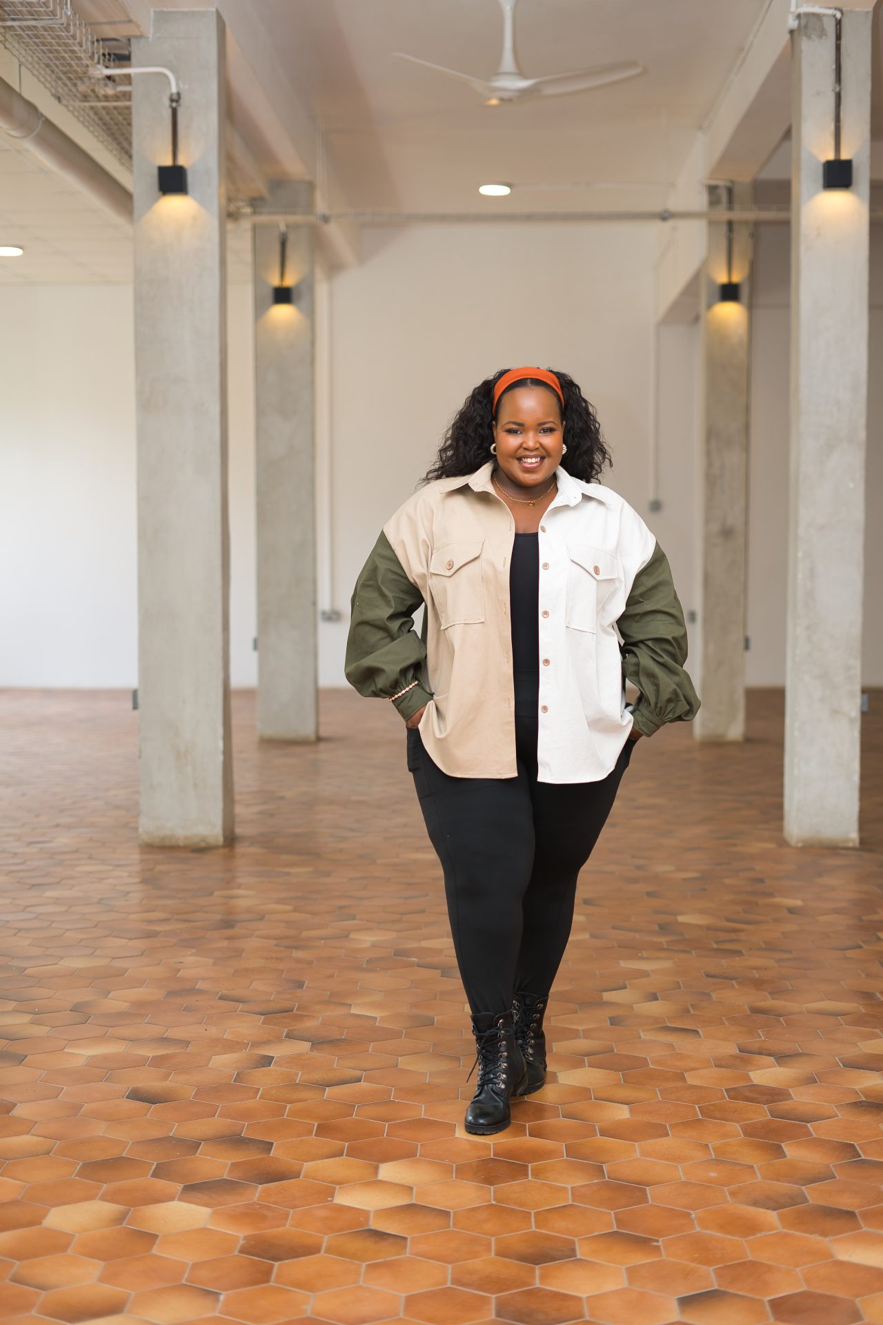 Regular Shacket - Army green, Beige and Off-white