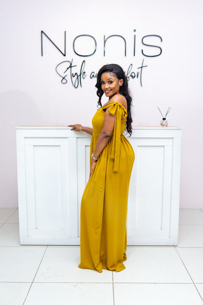 Jasmine Wide-leg Jumpsuit - Lime